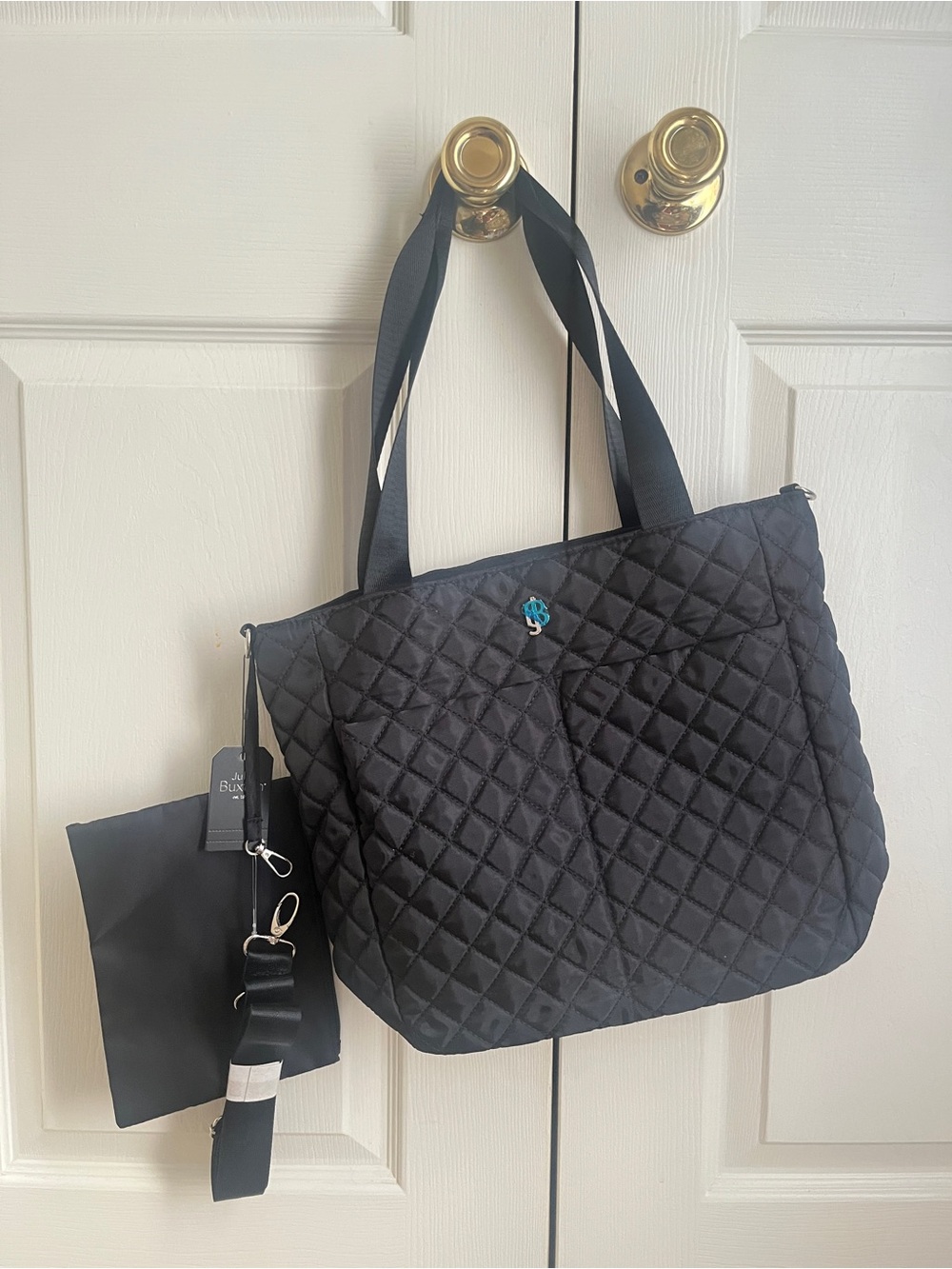 Women's Julia Buxton Nylon Quilted Organizer Tote Bag